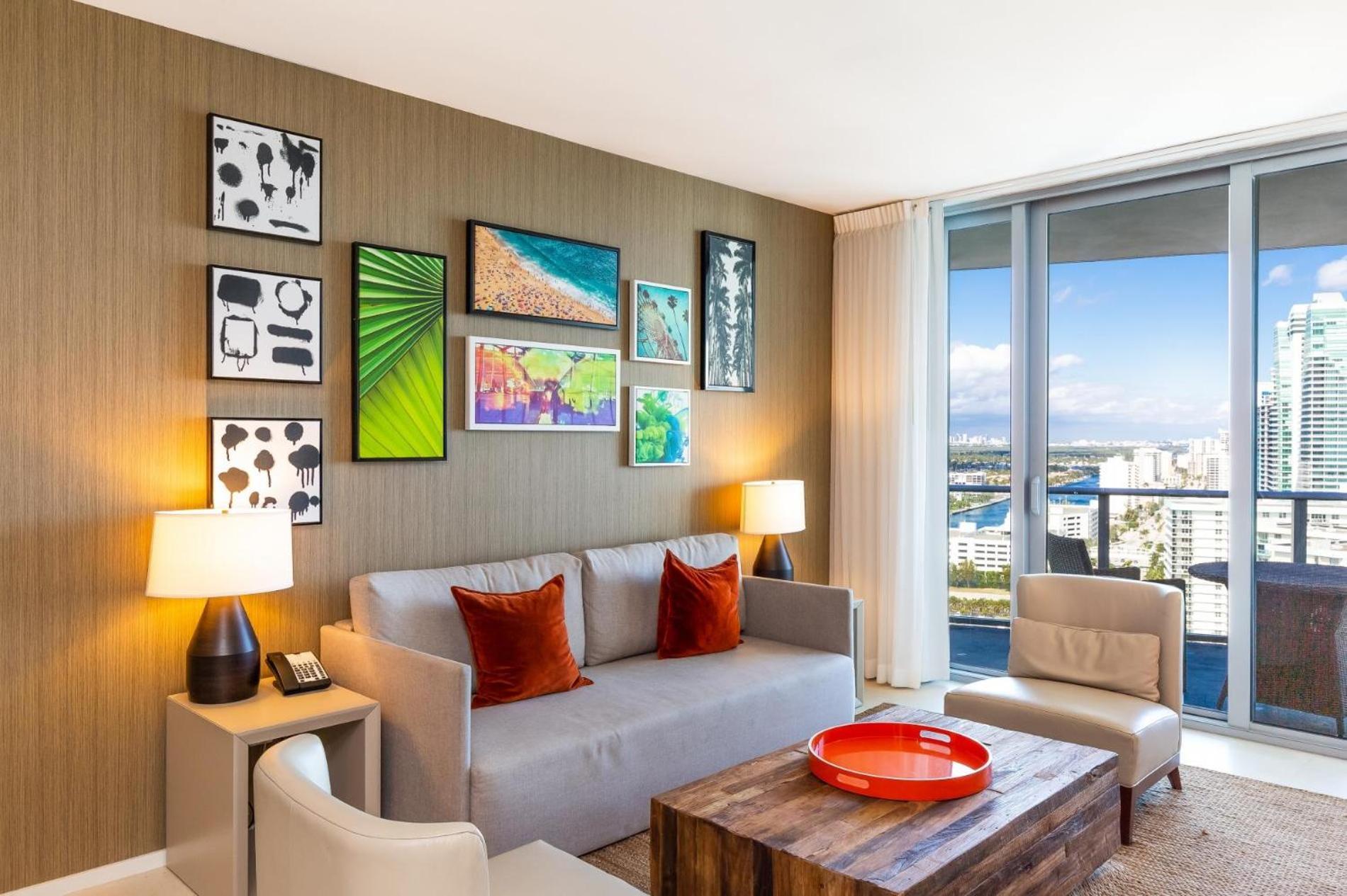 Ocean View 1 Bed On The Beach 19Th Floor Hollywood 할렌데일비치 외부 사진